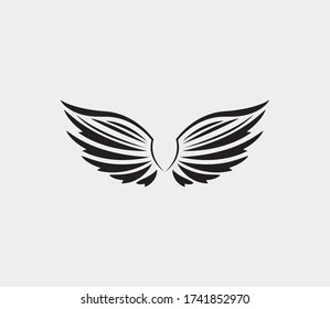 wings vector illustration design icon logo template