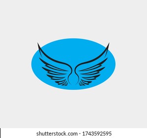 wings vector illustration design icon logo template