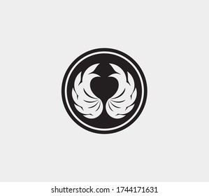 wings vector illustration design icon logo template