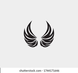 wings vector illustration design icon logo template