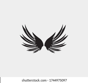wings vector illustration design icon logo template