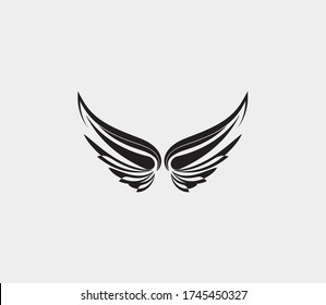 wings vector illustration design icon logo template