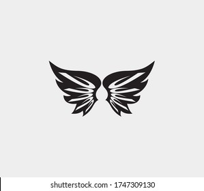 wings vector illustration design icon logo template
