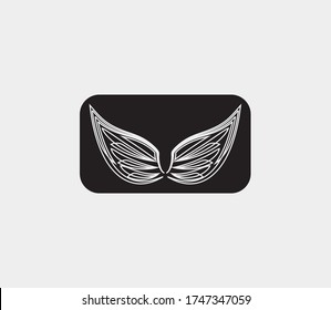 plantilla de icono de diseño de ilustración de vector de alas