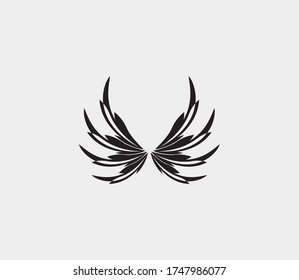 wings vector illustration design icon logo template