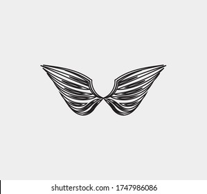 wings vector illustration design icon logo template