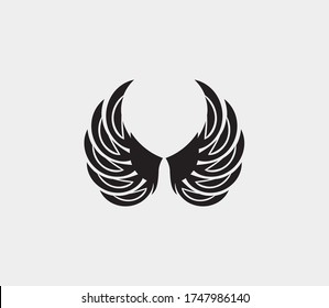 wings vector illustration design icon logo template
