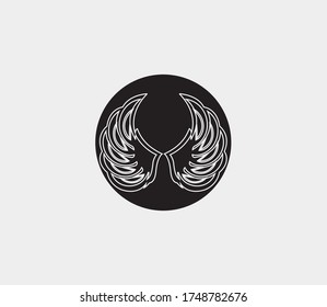 wings vector illustration design icon logo template