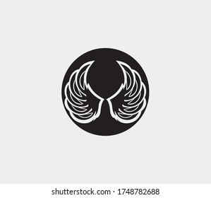 wings vector illustration design icon logo template