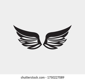 wings vector illustration design icon logo template
