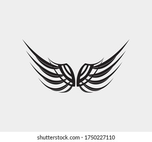 wings vector illustration design icon logo template