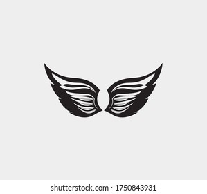 wings vector illustration design icon logo template