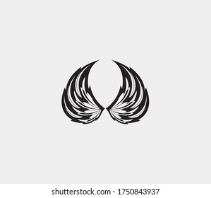 wings vector illustration design icon logo template
