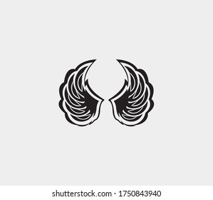 wings vector illustration design icon logo template