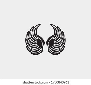 wings vector illustration design icon logo template