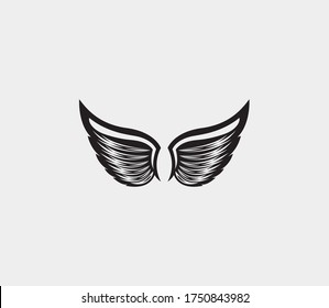 wings vector illustration design icon logo template