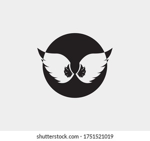 wings vector illustration design icon logo template
