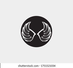 wings vector illustration design icon logo template