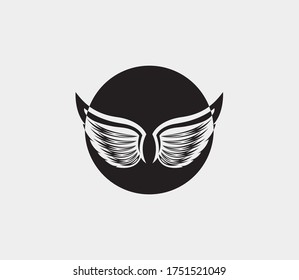 wings vector illustration design icon logo template