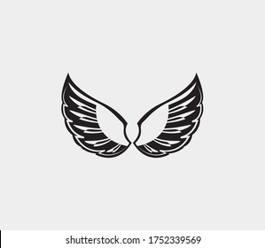 wings vector illustration design icon logo template