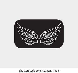 wings vector illustration design icon logo template