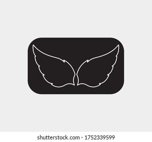 wings vector illustration design icon logo template