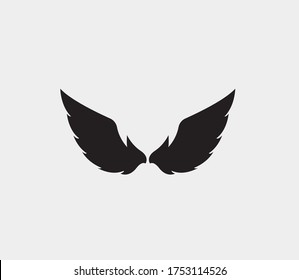 wings vector illustration design icon logo template