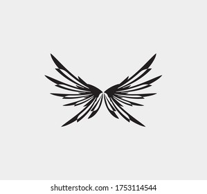 wings vector illustration design icon logo template