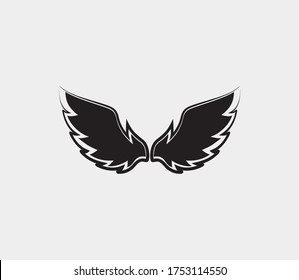 wings vector illustration design icon logo template