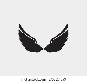 wings vector illustration design icon logo template