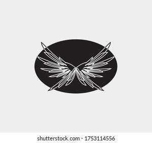wings vector illustration design icon logo template