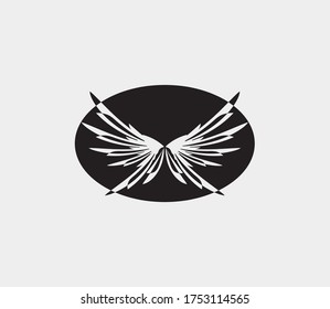 wings vector illustration design icon logo template