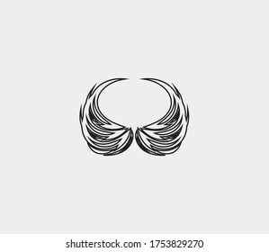 wings vector illustration design icon logo template