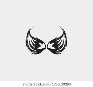 wings vector illustration design icon logo template