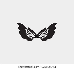 wings vector illustration design icon logo template