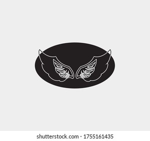 wings vector illustration design icon logo template