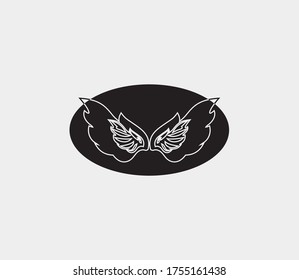 wings vector illustration design icon logo template