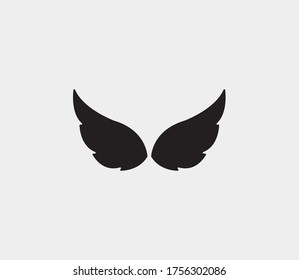 wings vector illustration design icon logo template