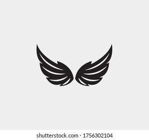 wings vector illustration design icon logo template