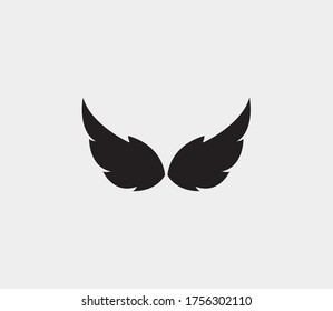 wings vector illustration design icon logo template