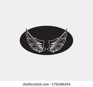 wings vector illustration design icon logo template