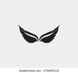 wings vector illustration design icon logo template