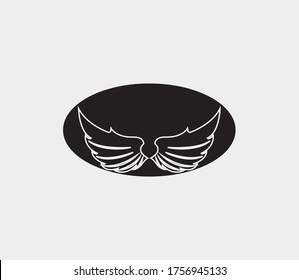 plantilla de icono de diseño de ilustración de vector de alas