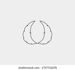 wings vector illustration design icon logo template