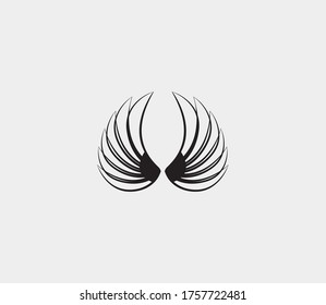 wings vector illustration design icon logo template