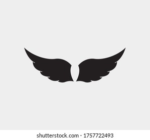 plantilla de icono de diseño de ilustración de vector de alas