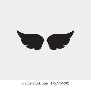 wings vector illustration design icon logo template