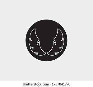 wings vector illustration design icon logo template