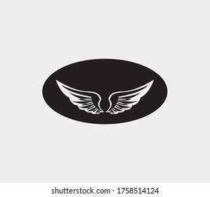 plantilla de icono de diseño de ilustración de vector de alas