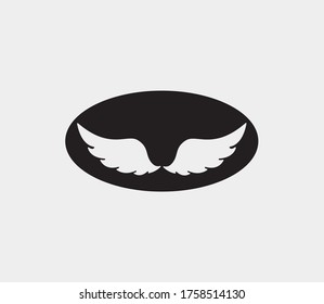 plantilla de icono de diseño de ilustración de vector de alas